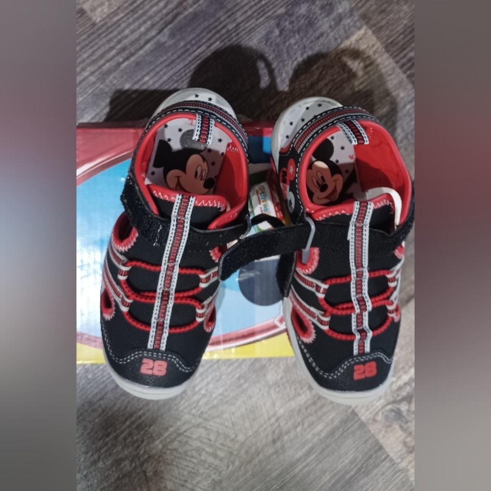 Disney Jr. Mickey Mouse boys sandals.